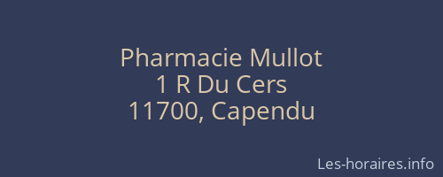 Pharmacie Mullot