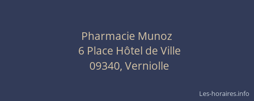 Pharmacie Munoz