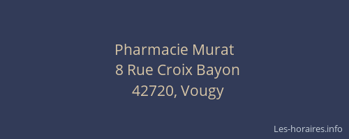 Pharmacie Murat