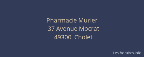 Pharmacie Murier