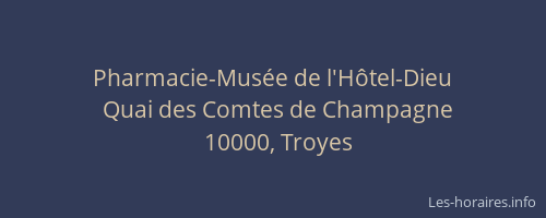 Pharmacie-Musée de l'Hôtel-Dieu