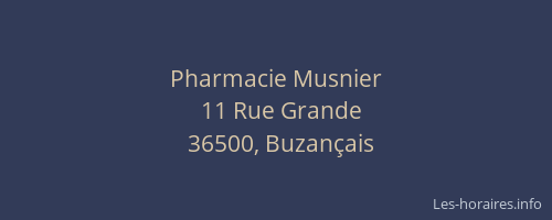 Pharmacie Musnier