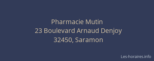Pharmacie Mutin