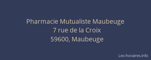 Pharmacie Mutualiste Maubeuge