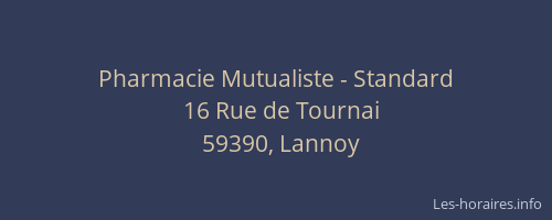 Pharmacie Mutualiste - Standard