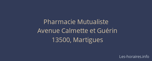 Pharmacie Mutualiste