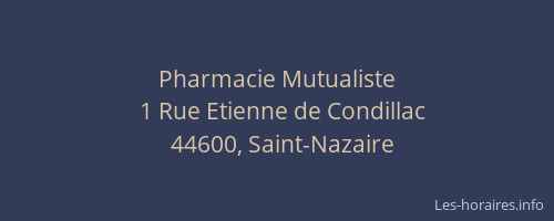 Pharmacie Mutualiste