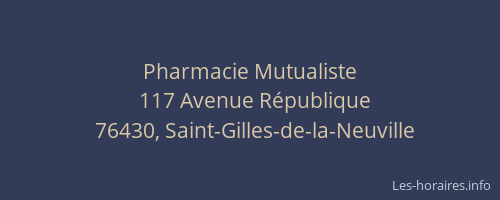 Pharmacie Mutualiste