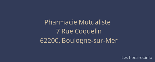 Pharmacie Mutualiste