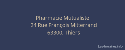 Pharmacie Mutualiste
