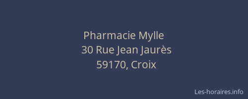 Pharmacie Mylle