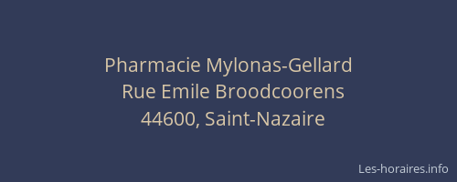 Pharmacie Mylonas-Gellard