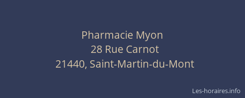Pharmacie Myon