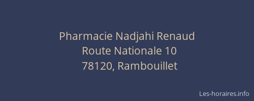 Pharmacie Nadjahi Renaud