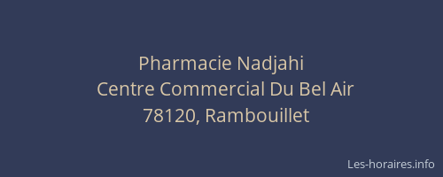 Pharmacie Nadjahi