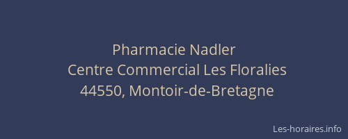 Pharmacie Nadler