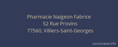Pharmacie Naigeon Fabrice