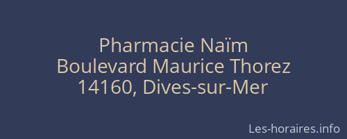 Pharmacie Naïm