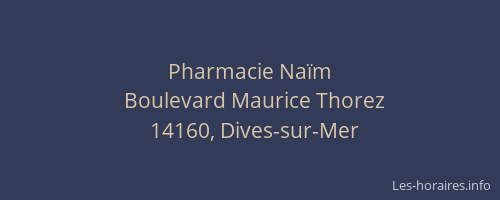 Pharmacie Naïm