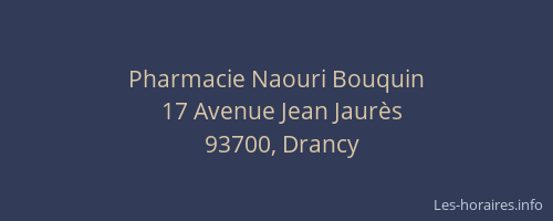 Pharmacie Naouri Bouquin