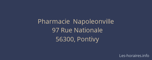 Pharmacie  Napoleonville