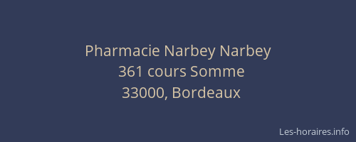 Pharmacie Narbey Narbey