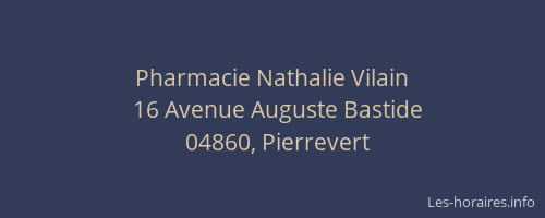 Pharmacie Nathalie Vilain