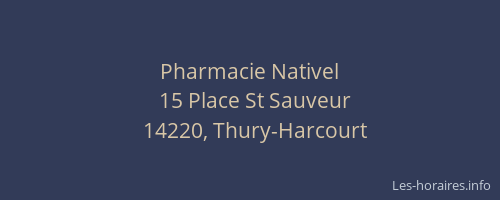 Pharmacie Nativel