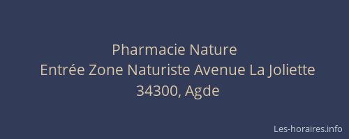 Pharmacie Nature