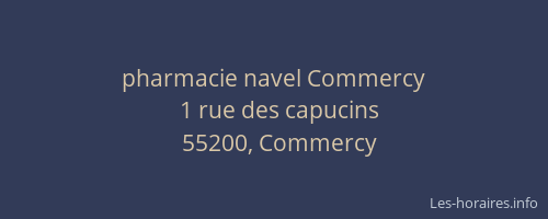 pharmacie navel Commercy