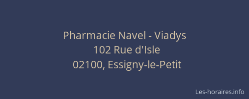Pharmacie Navel - Viadys