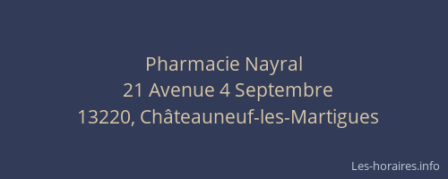 Pharmacie Nayral