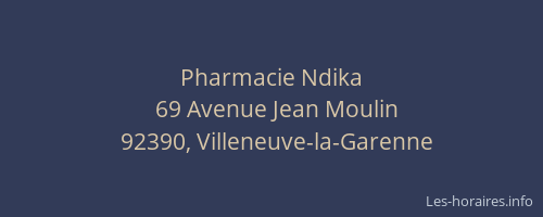 Pharmacie Ndika