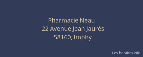 Pharmacie Neau