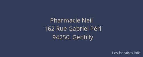 Pharmacie Neil