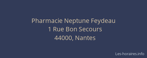 Pharmacie Neptune Feydeau