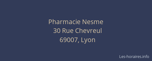 Pharmacie Nesme