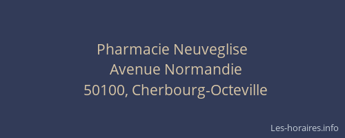 Pharmacie Neuveglise