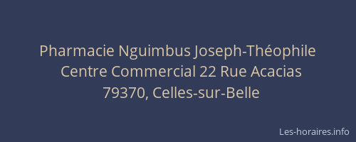 Pharmacie Nguimbus Joseph-Théophile