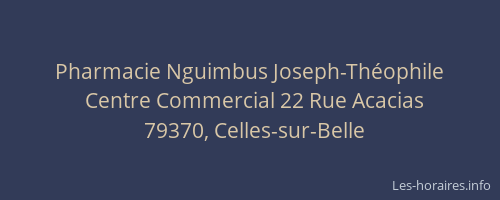 Pharmacie Nguimbus Joseph-Th&eacute;ophile