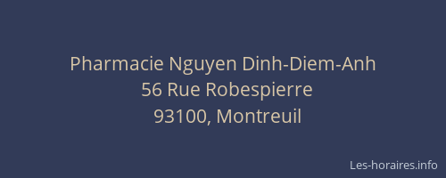 Pharmacie Nguyen Dinh-Diem-Anh