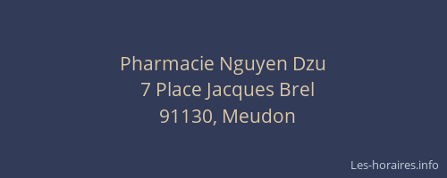 Pharmacie Nguyen Dzu