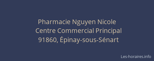Pharmacie Nguyen Nicole
