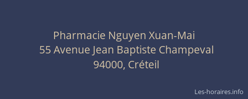 Pharmacie Nguyen Xuan-Mai