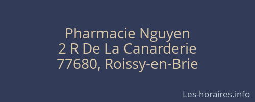 Pharmacie Nguyen