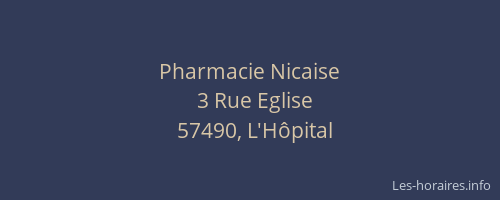 Pharmacie Nicaise