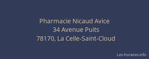 Pharmacie Nicaud Avice