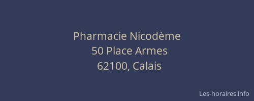Pharmacie Nicodème