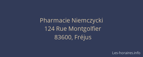 Pharmacie Niemczycki