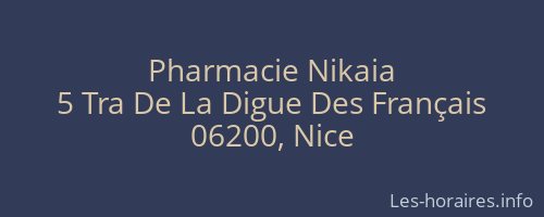 Pharmacie Nikaia